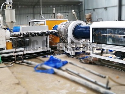 雙壁波紋管包覆生產線